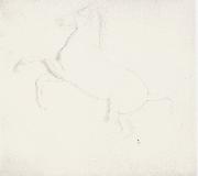 Edgar Degas Study of a Horse from the Parthenon Frieze oil on canvas